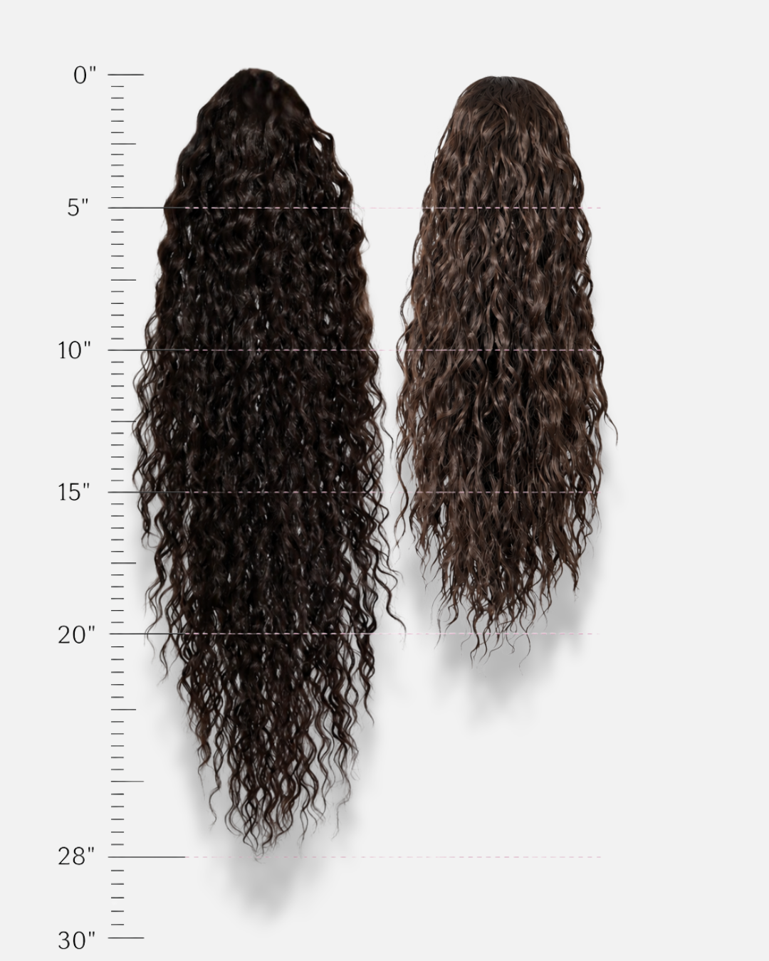 28-inch Drawstring Ponytail - The Water Wave